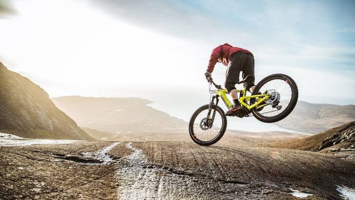 Danny Macaskill rides an Electric Bike