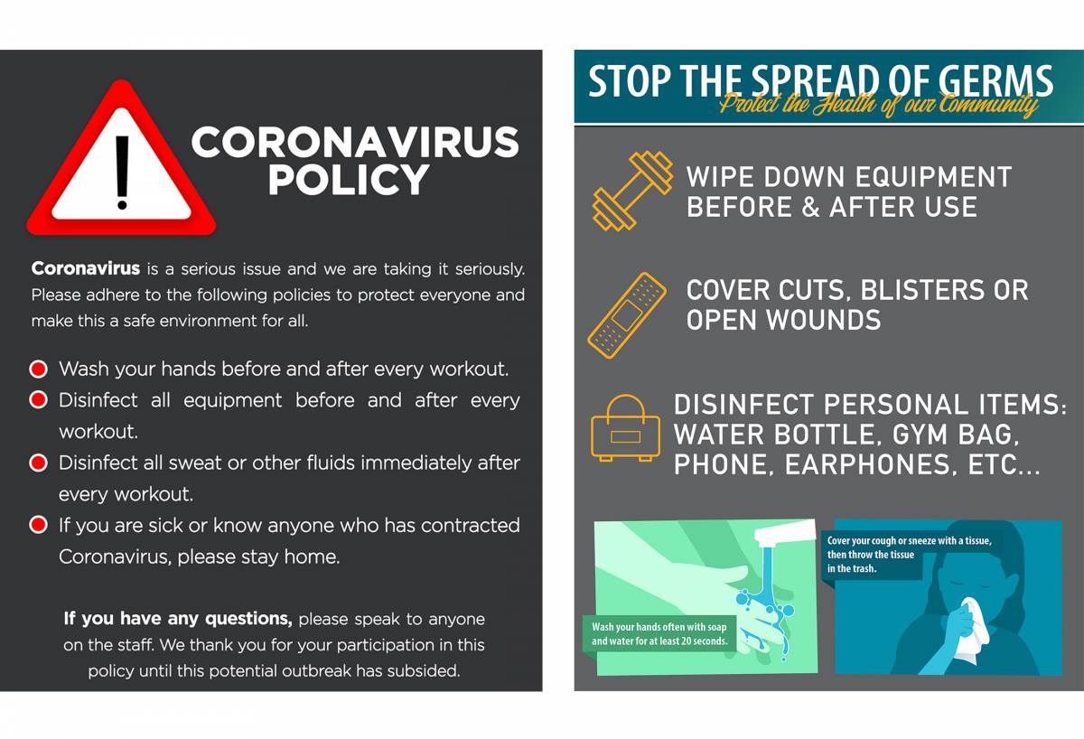 coronavirus poster policies