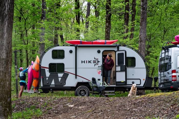 Winnebago Hike Camper with gear