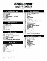 Camping Checklist: Essential Camp Gear to Bring | GearJunkie