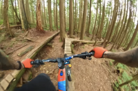 Will He Fall? Mountain Biker Tests Balance on 'Skinnies' geoff gulevich vancouver BC biking