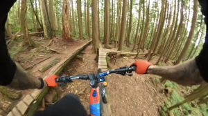 Will He Fall? Mountain Biker Tests Balance on ‘Skinnies’