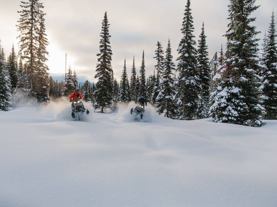 A Criminal Ski Short: Sweet Protection Airs First Film of Season skiers on snowmobiles in Sweet Protection Dollar Short ski film