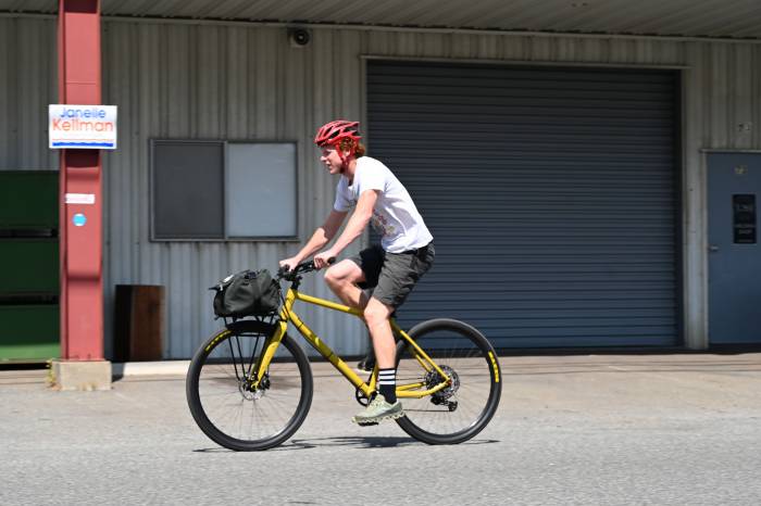 Person Riding a Bike