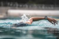 Swimmer training with smart watch