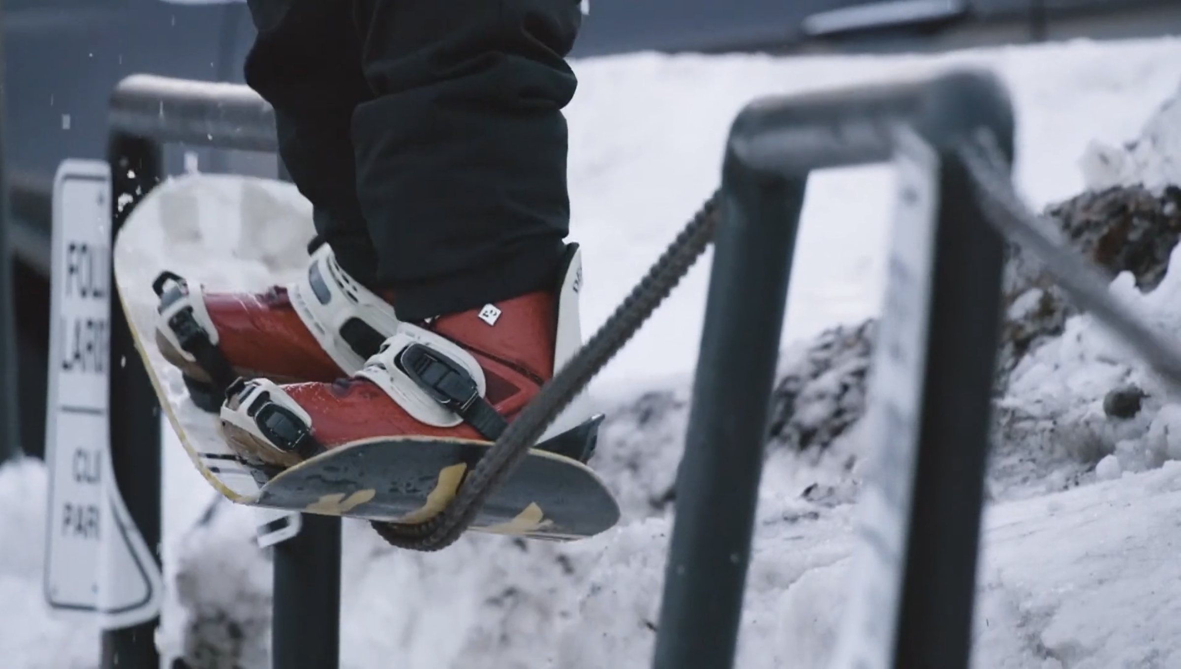 teal film snowboarder