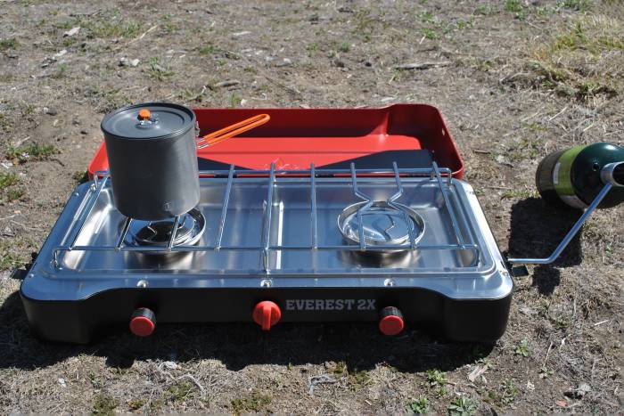 Camp Chef Everest 2x High Pressure Stove open