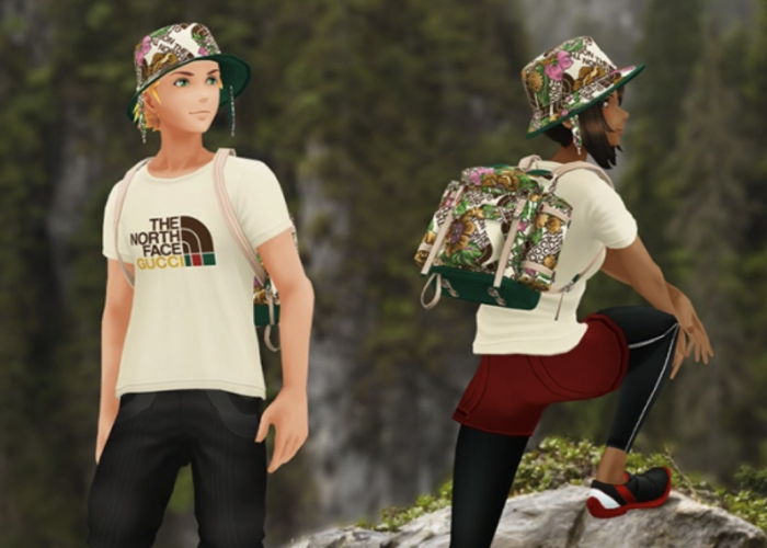 pokemon go and The North Face Gucci avatars