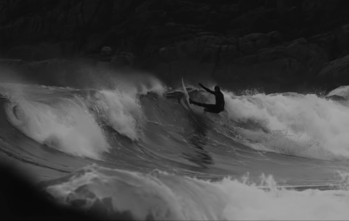 surfer devries in arcteryx film