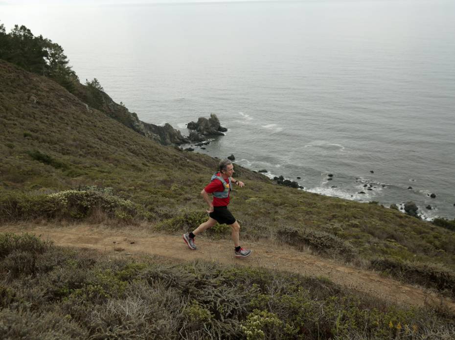 Meet Western States' Oldest Sponsored Athlete: Eric Spector Ultramarathon runner Eric Spector trains on Muir Beach, California