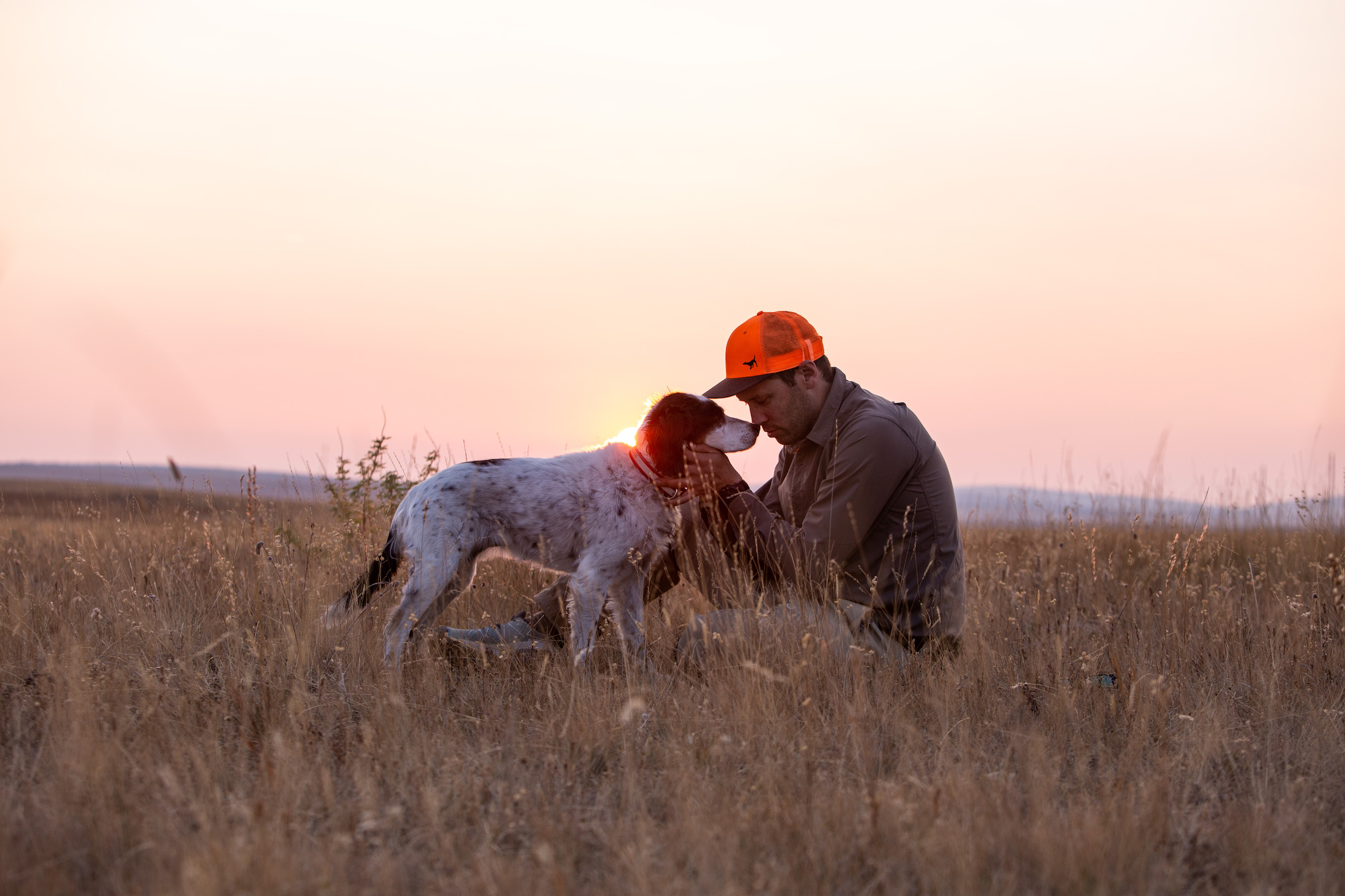 Orvis brand president Simon Perkins and his dog Copa