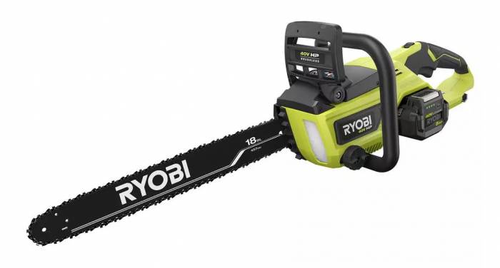 ryobi 40 v hp 18” brushless chainsaw