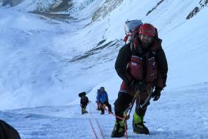 'The Next Everest' Book Review: Surviving the Quake, Returning to the Summit Jim Davidson in Lowa boots and helmet at 23,500 feet up on Everest