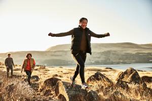 Merrell Moab Speed hiker on rocks