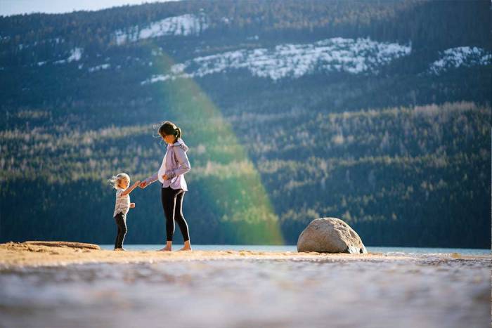 Mother and Daughter Outdoors