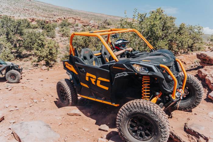 Can-Am UTV driving in Moab