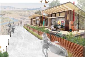 El Jet's glamping cantina rendering