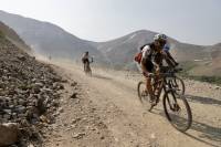 gravel cyclists riding in the Leadville Race Series 5-mile Silver Rush MTB
