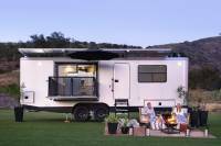 $500K 'Living Vehicle' Luxury Trailer Redefines Off-Grid Glamping Living luxury trailer