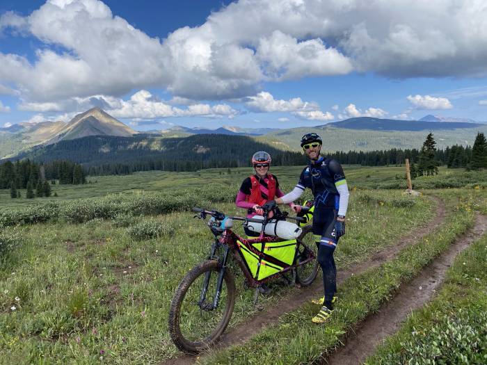 Chris and Marni Plesko with Tandem on the CTR