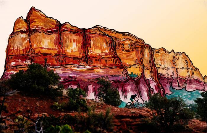 art by Katie Lo, Club Ride to benefit women through mtb