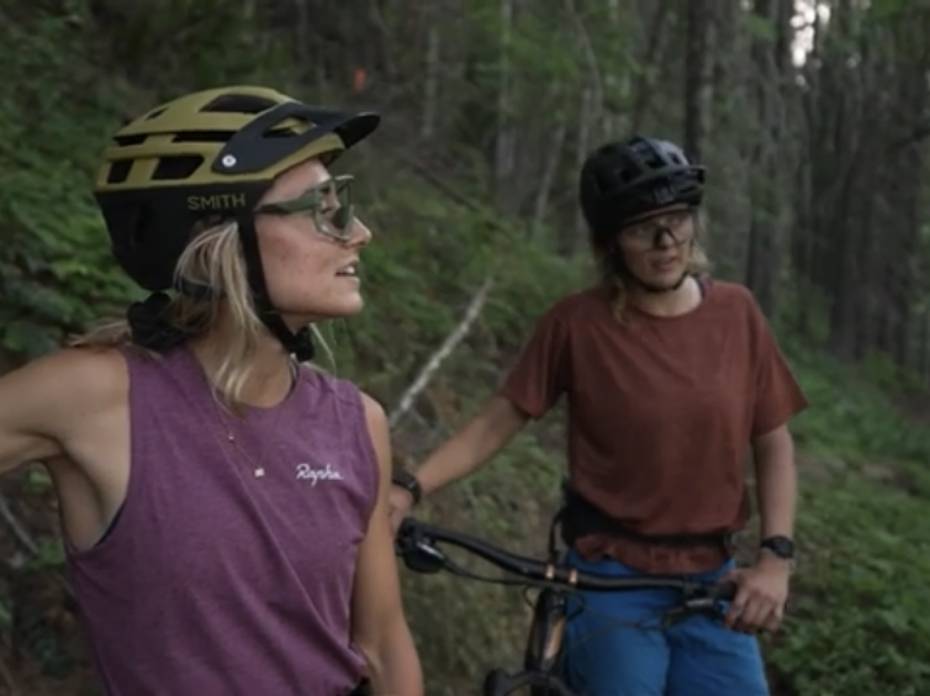 ‘Shred and Flow’: BFGoodrich Rallies Support for MTB Community two women in short sleeves and bike helmets looking off at a trail in the distance