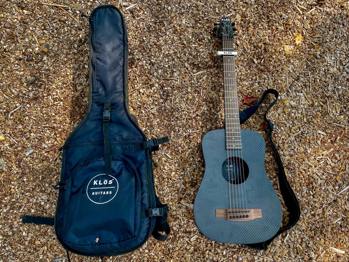 Carbon Fiber Travel Guitar Review The KLOS Deluxe Ups Your Campfire