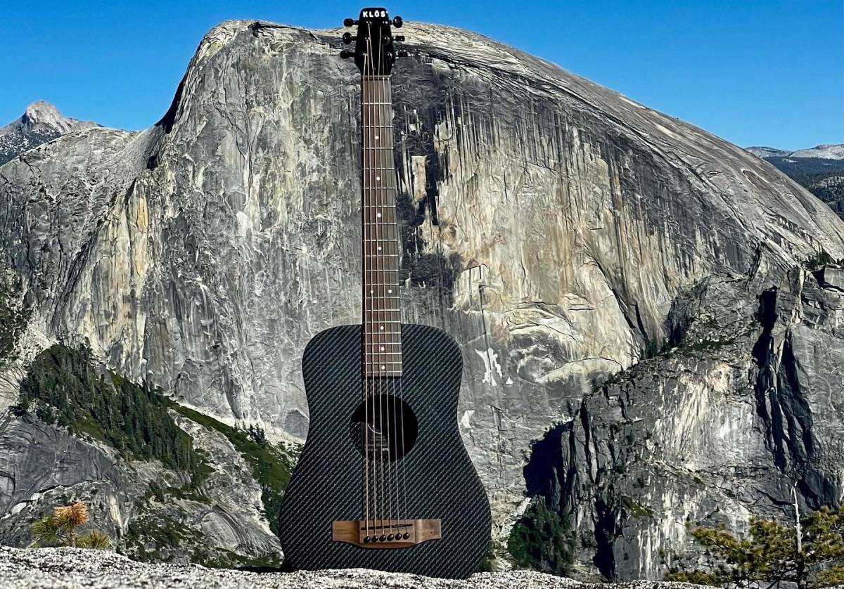 Carbon Fiber Travel Guitar Review The KLOS Deluxe Ups Your Campfire
