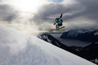 John Collinson skiing in Alaska