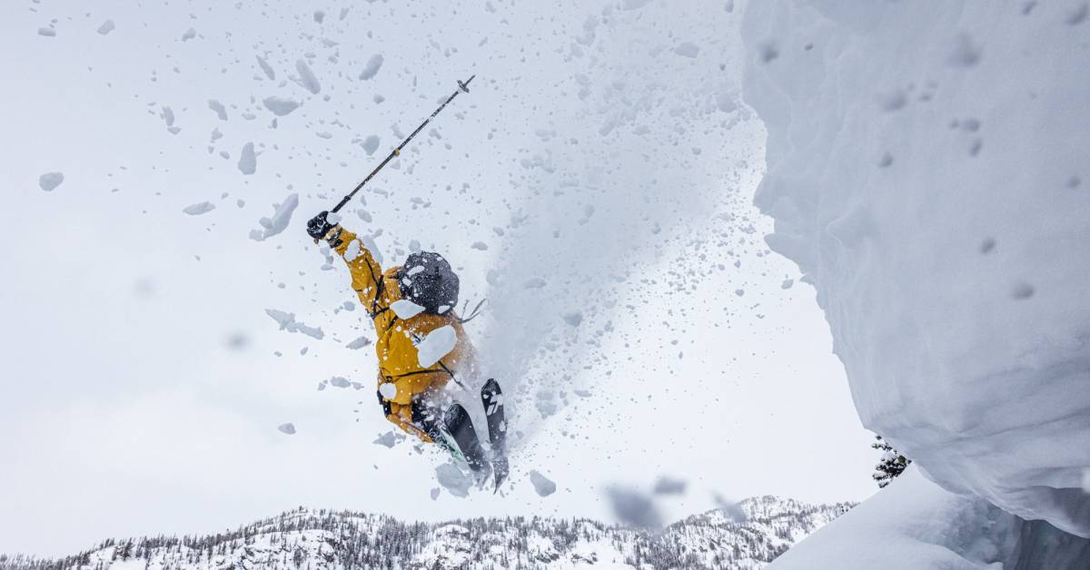 Close Call BigMountain Freeskier Backflips Over an Avalanche GearJunkie