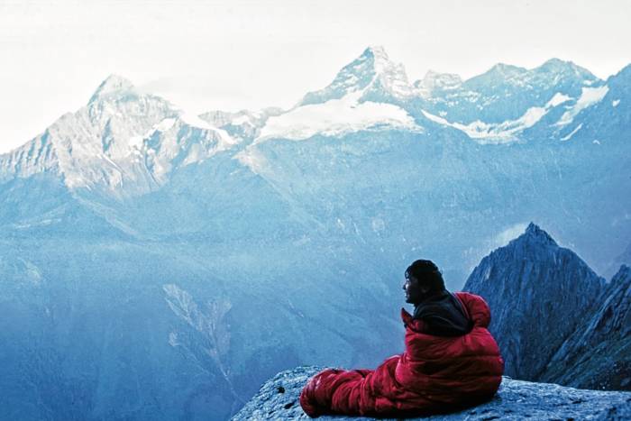 Yasushi Yamanoi on north face of Putala Shan Siguniang NP, China circa 2004; (photo/Zhang Shaohong)