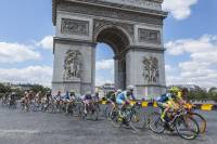 Setting the Stage: Officials Announce Women's Tour de France, Route Details feminine peloton riding La Course in Paris, France