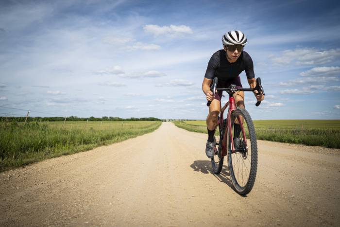 jess cerra gravel cycling in Montana