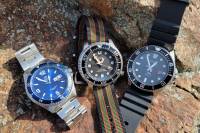 three dive watches
