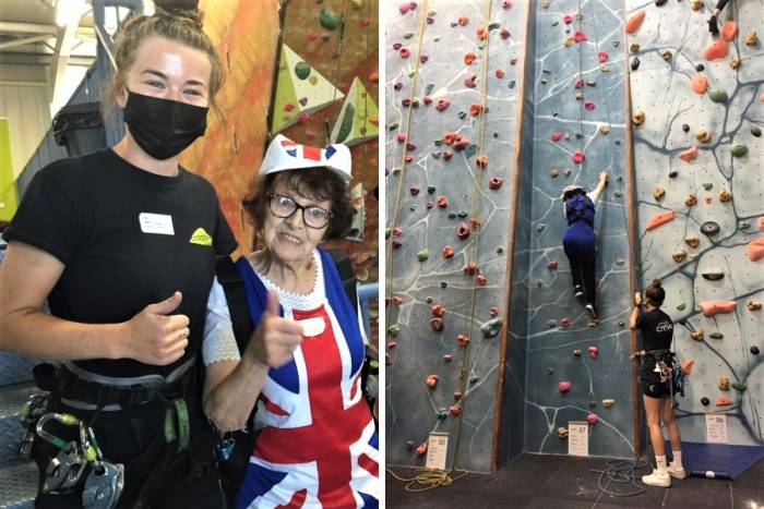 93 year old gym climbing