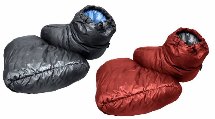 goose feet gear insulated down socks in two colors