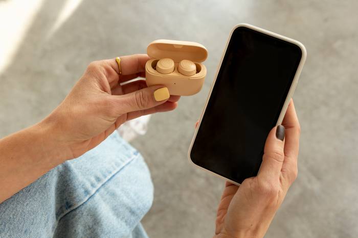 Launched Dec. 2021, JLab GO Air TONES true wireless earbuds come in seven skin-tone-matching colors; (photo/JLab)