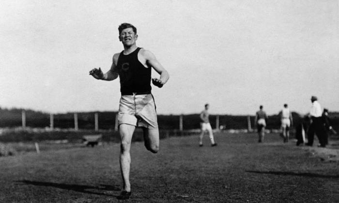 Jim Thorpe at the 1912 Summer Olympics in Stockhom, Sweden;