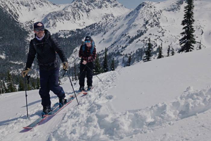 ike Douglas and Sam tierney in salomon tv's climate change film