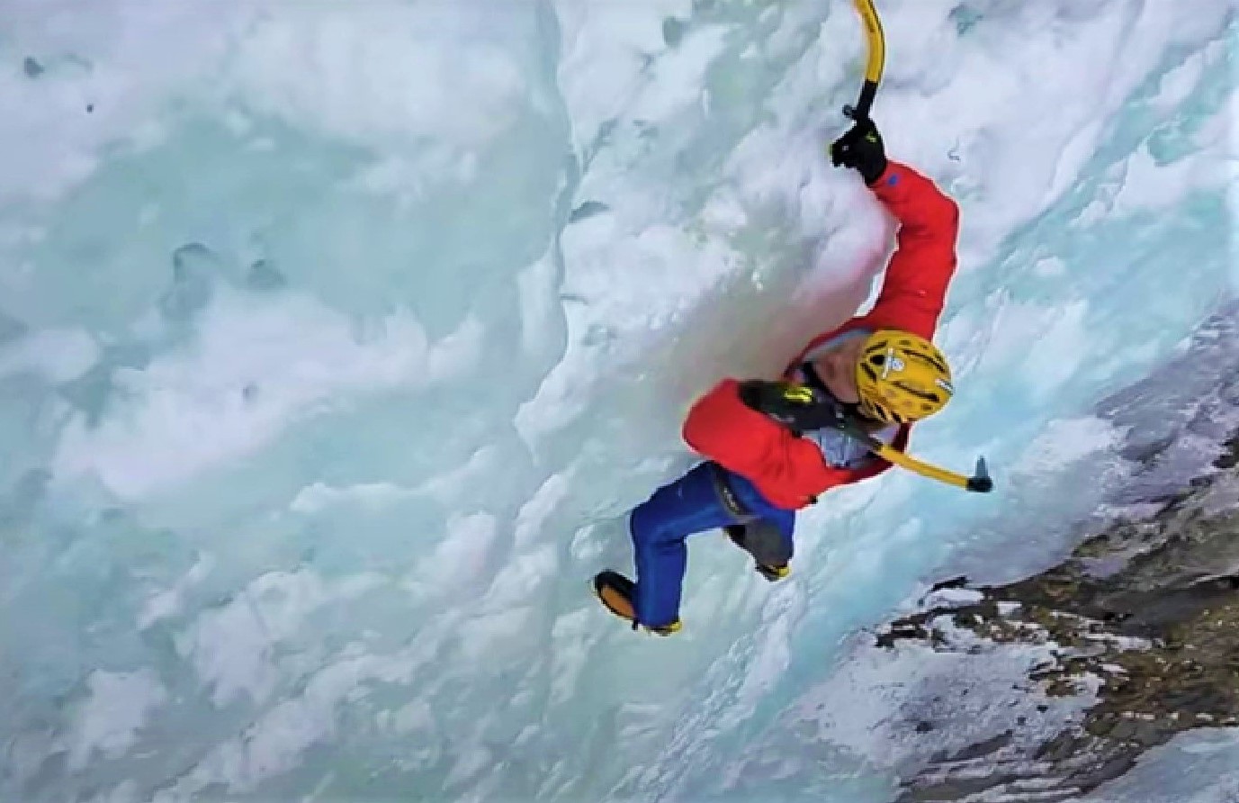 markus pucher free solo ice climbing