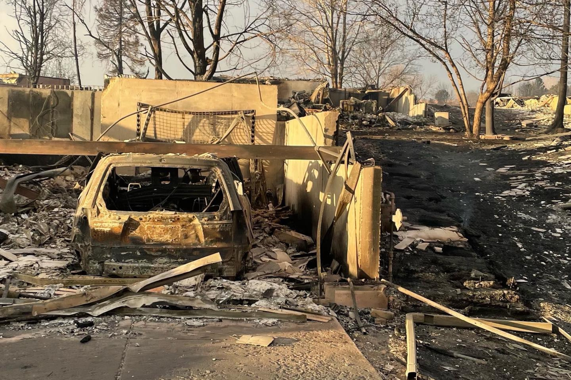 One AMGA guide's home following the Marshall Fire outside of Boulder; (photo/AMGA)