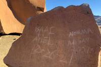 Vandals Deface Millennia-Old Big Bend Petroglyph Beyond Repair big bend national park vandalism