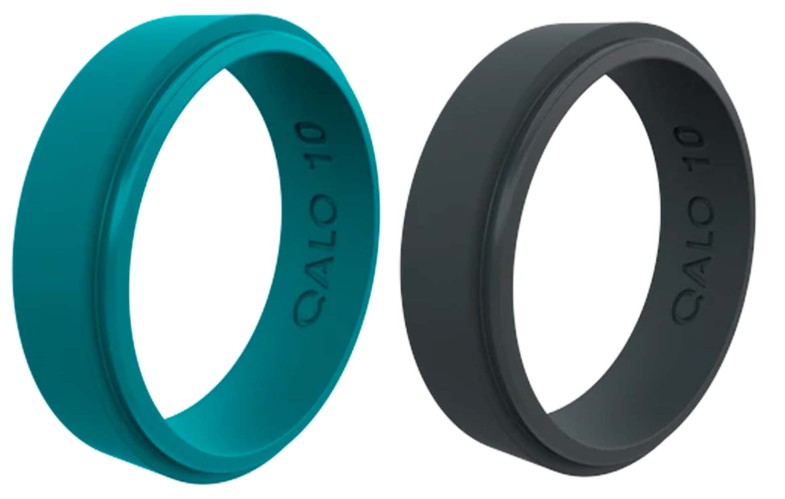 qalo step edge narrow silicone ring