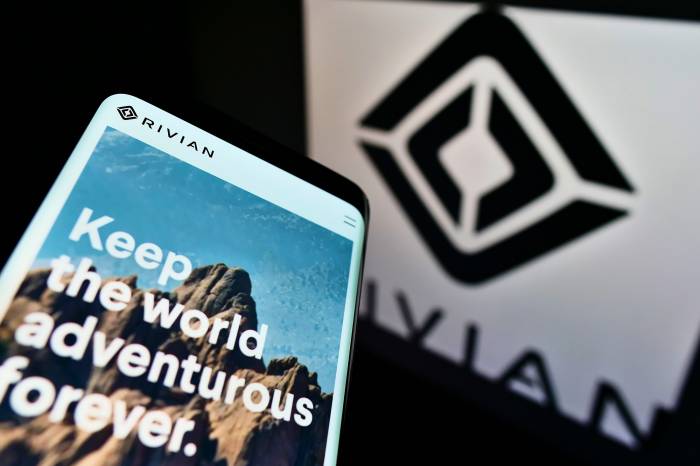 rivian app brand logo and slogan