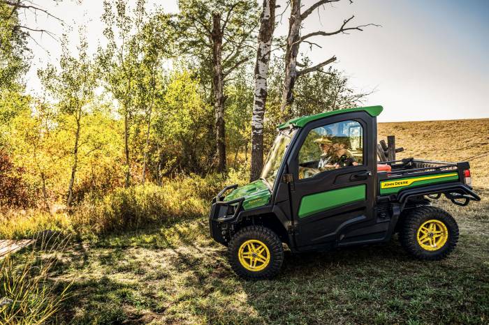John Deere Signature Edition Gator The titan of farm equipment places more emphasis than ever on in-cabin driver comfort with its latest full-size Signature Edition Gator crossover utility vehicles