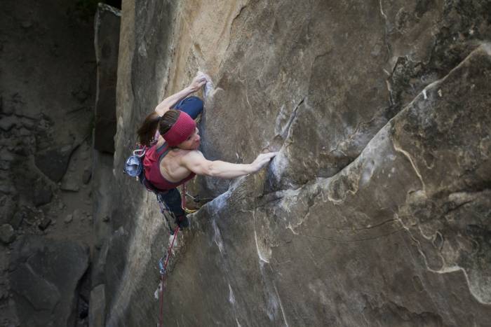 Babsi Zengerl climbing