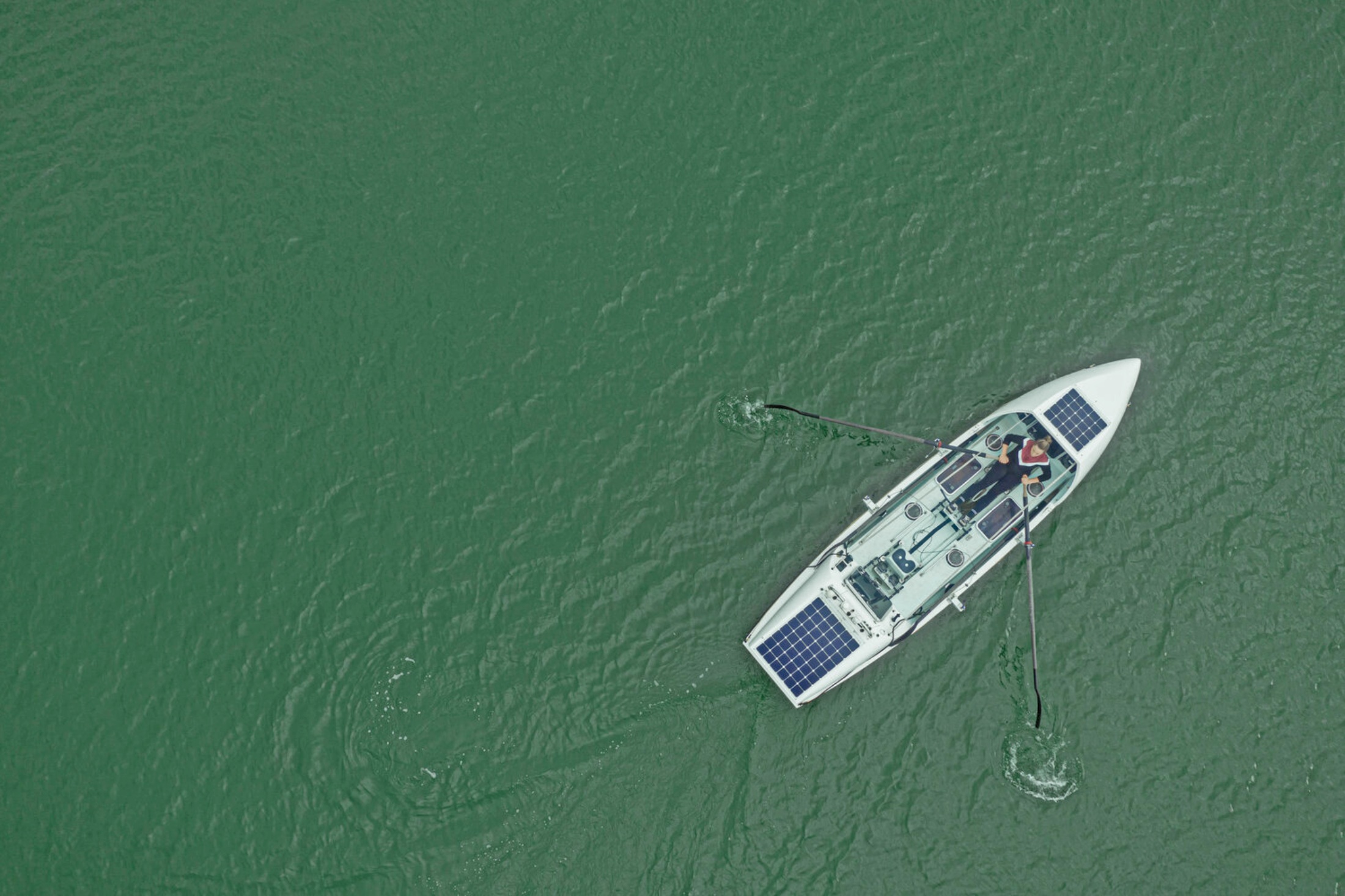 Victoria Evans solo rowed the Atlantic Ocean in a record-breaking 40 days, 19 hours; (screenshot/SkyNews)