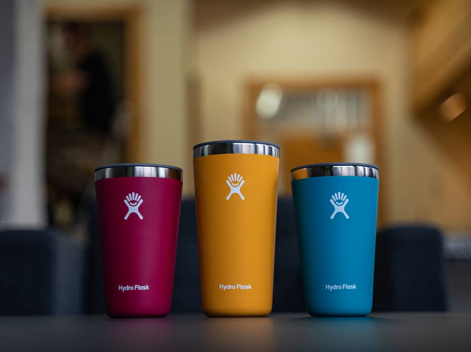 The Hydro Flask 'All Around' Tumbler Reshapes a Classic, Gets a New Lid Hydro Flask All Around Tumbler