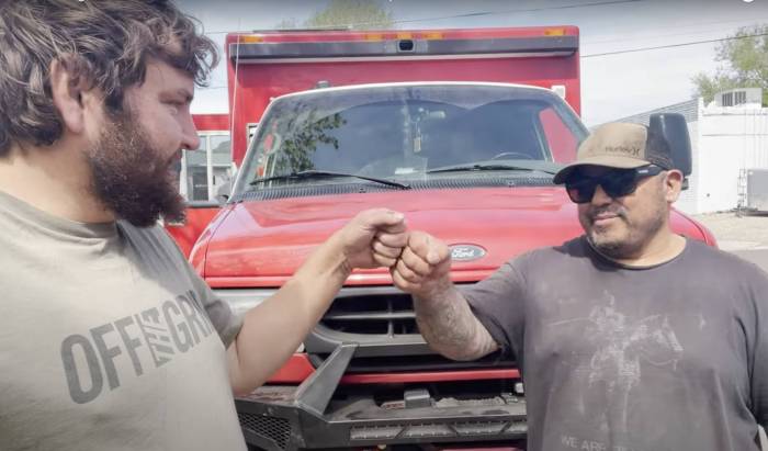 Retired Firefighter Converts His Ambulance Into a 4×4 Campervan