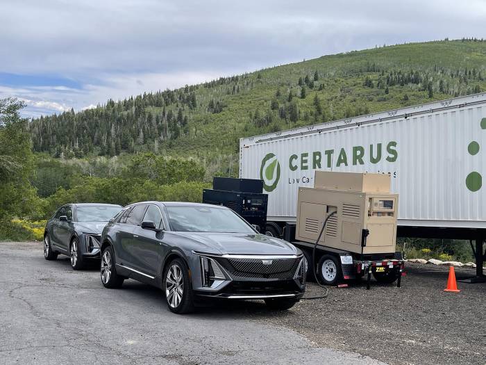 2023 Cadillac Lyriq - charging H2 generator 2023 Cadillac Lyriq